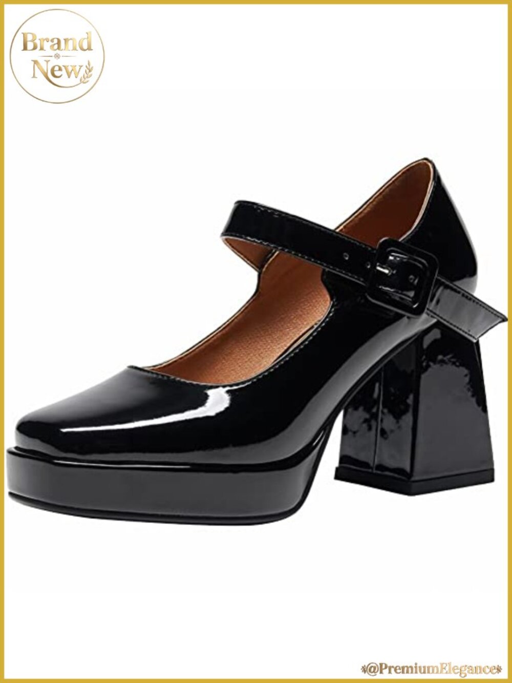 Platform Mary Jane Chunky Heels Pumps